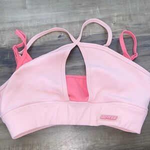 Bo+Tee Pink Sports Bra